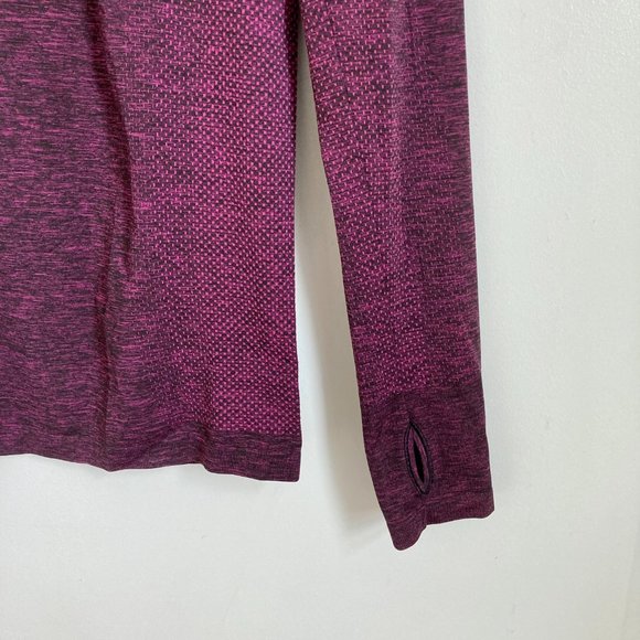 Nike Dri Fit Knit Half Zip running pullover in "Vivid Pink Heather" S - Picture 9 of 11
